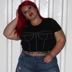 Fashion nova curve sweet longing bustier tee 1x!